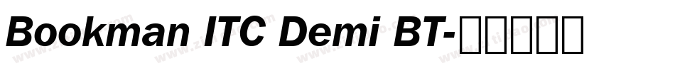 Bookman ITC Demi BT字体转换